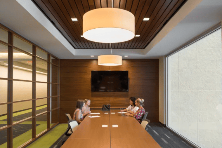 DIRTT modular wall office conference room