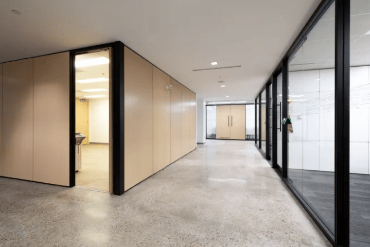 DIRTT modular office walls, glass confernece room walls