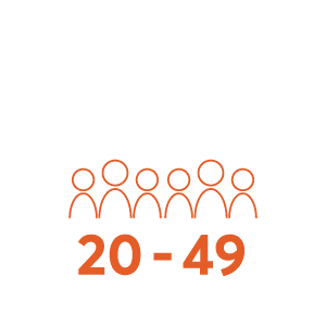 20 to 49 people
