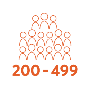 200 to 499 people